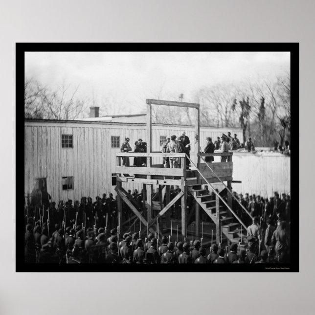 Affiche Exécution du capitaine Henry Wirz 1865 (Devant)