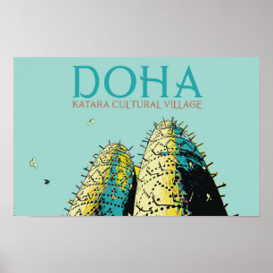 Affiche Exemple du village culturel Doha Katara Qatar