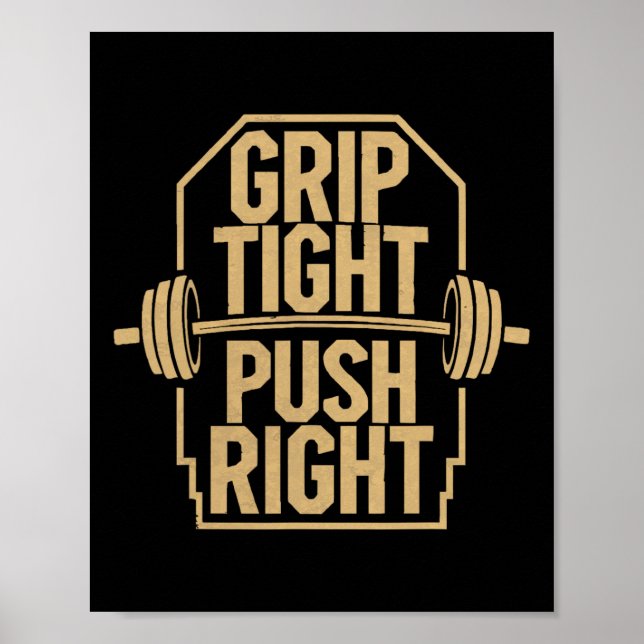 Affiche Exercice Bench Press Bodybuilding Fitness Workout (Devant)