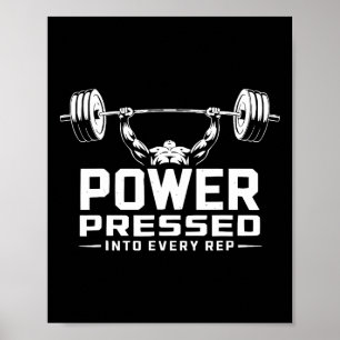 Affiche Exercice Bench Press Bodybuilding Fitness Workout