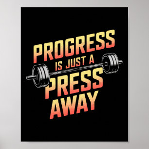 Affiche Exercice Bench Press Bodybuilding Fitness Workout
