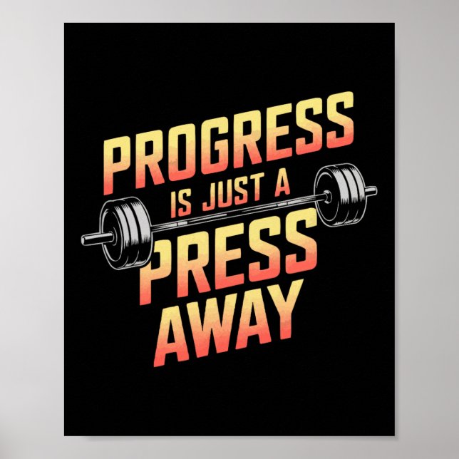 Affiche Exercice Bench Press Bodybuilding Fitness Workout (Devant)