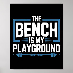 Affiche Exercice Bench Press Bodybuilding Fitness Workout