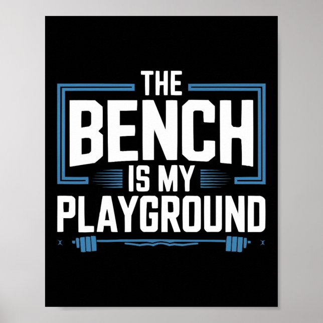 Affiche Exercice Bench Press Bodybuilding Fitness Workout (Devant)