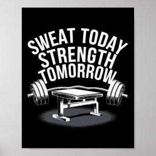 Affiche Exercice Bench Press Bodybuilding Fitness Workout