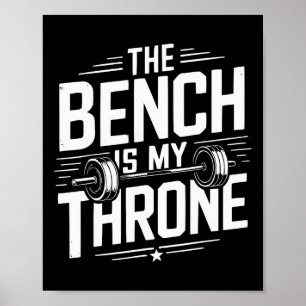 Affiche Exercice Bench Press Bodybuilding Fitness Workout