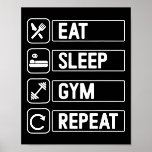Affiche Exercice Bodybuilding Gym