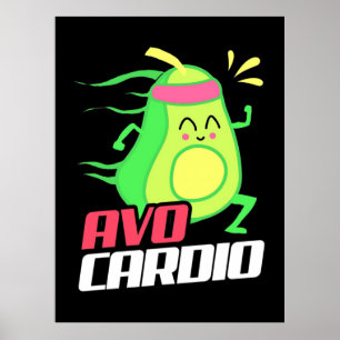 Affiche Exercice cardio Avocado
