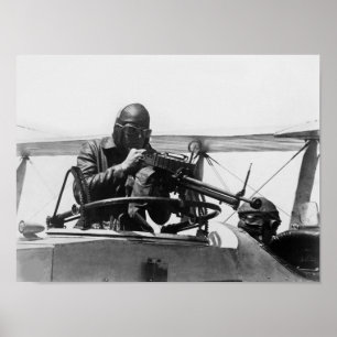 Affiche Exercice de la cible du pistolet de machine aérien