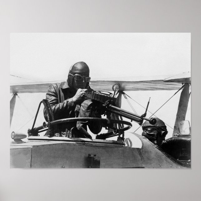 Affiche Exercice de la cible du pistolet de machine aérien (Devant)