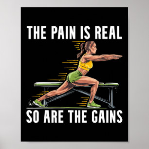 Affiche Exercice de squat bulgare musculation fitness