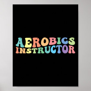 Affiche Exercice d'instructeur d'aérobic Fitness