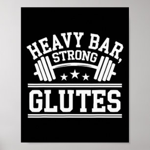 Affiche Exercice Hip Thrust Bodybuilding Fitness Workout G