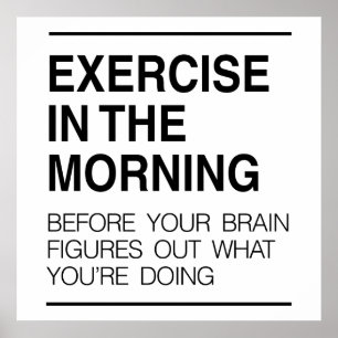 Affiche Exercice le matin