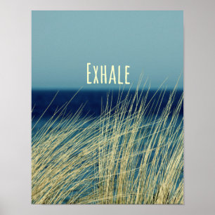 Affiche Exhale Calmer la scène océanique
