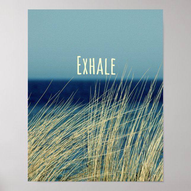 Affiche Exhale Calmer la scène océanique (Devant)