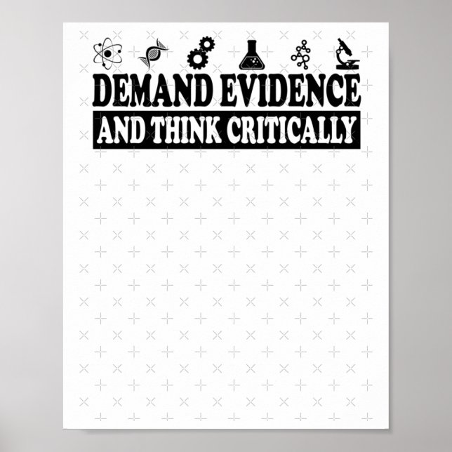 Affiche Exiger Des Preuves Et Penser Critique (Devant)