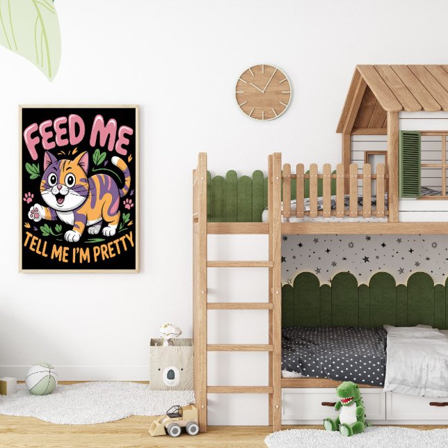 Affiche Exiger Diva Feline (Créateur téléchargé)