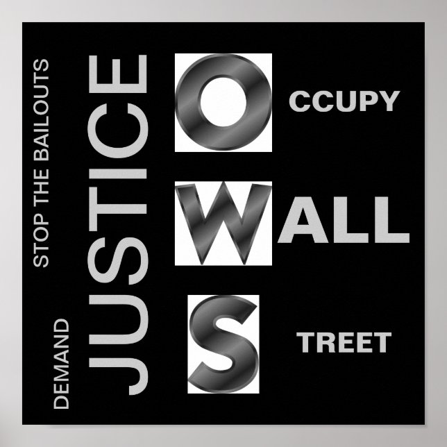 AFFICHE EXIGER JUSTICE POUR CONTREPRENDRE TOUS SES TRAITS (Devant)