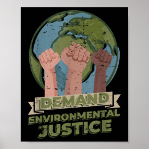 Affiche Exigez la justice environnementale 