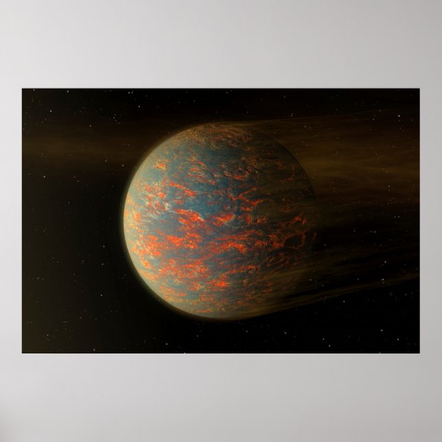 Affiche Exoplanet 55 Cancri E Et Sa Surface Moulée (Devant)