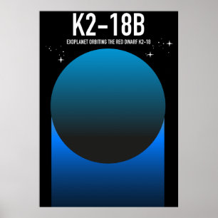 Affiche exoplanète K2-18b