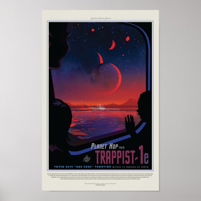 Affiche Exoplanète TRAPPIST-1e (Devant)