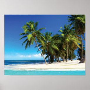 Affiche Exotic beach throw pillow