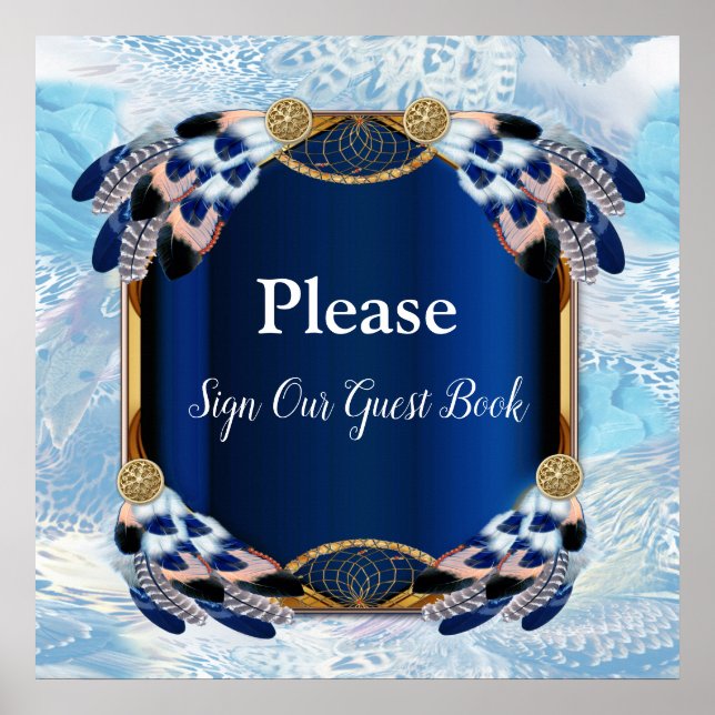 Affiche Exotic Blue Dream Catcher Mariage (Devant)