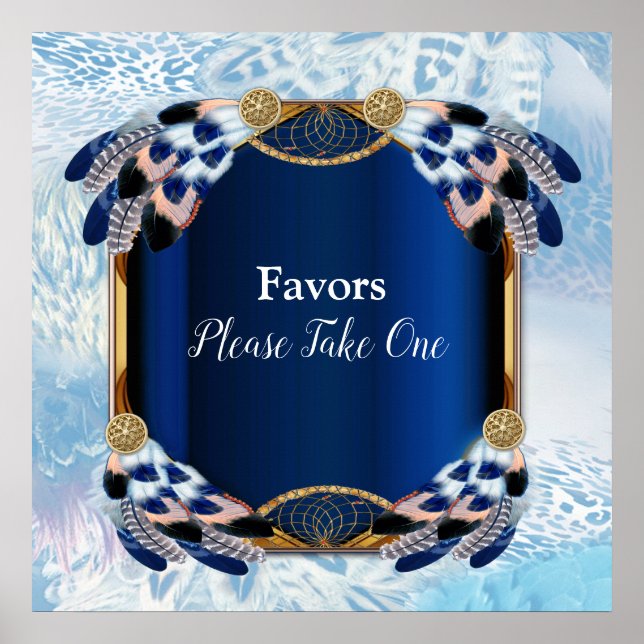Affiche Exotic Blue Dream Catcher Mariage (Devant)