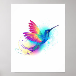 Affiche Exotic Rainbow Hummingbird