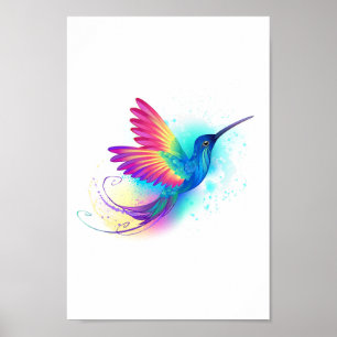 Affiche Exotic Rainbow Hummingbird