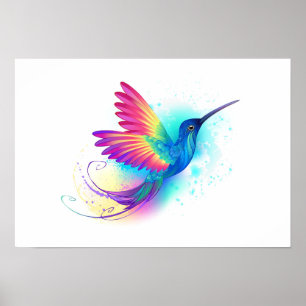 Affiche Exotic Rainbow Hummingbird
