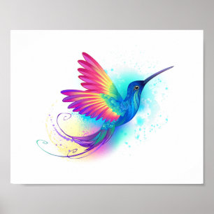 Affiche Exotic Rainbow Hummingbird