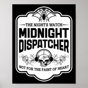 Affiche Expéditeur de minuit The Night's Watch 911 Skull H