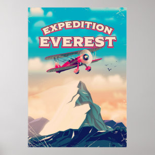 Affiche Expédition Everest Travel