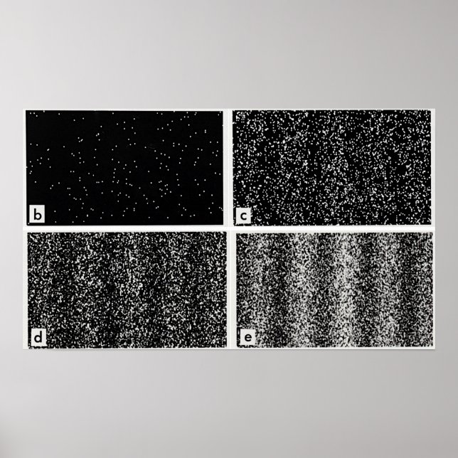 Affiche Expérience à double fente (Devant)