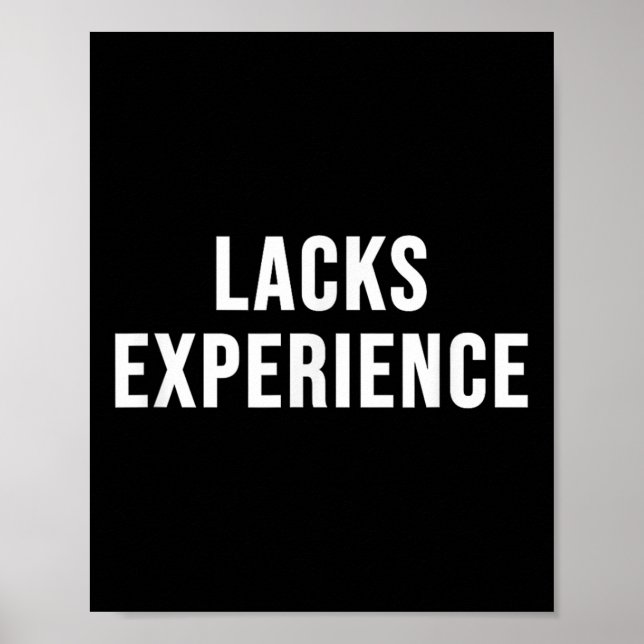 Affiche Expérience manquante (Devant)