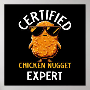 Affiche Expert certifié en nugget de poulet