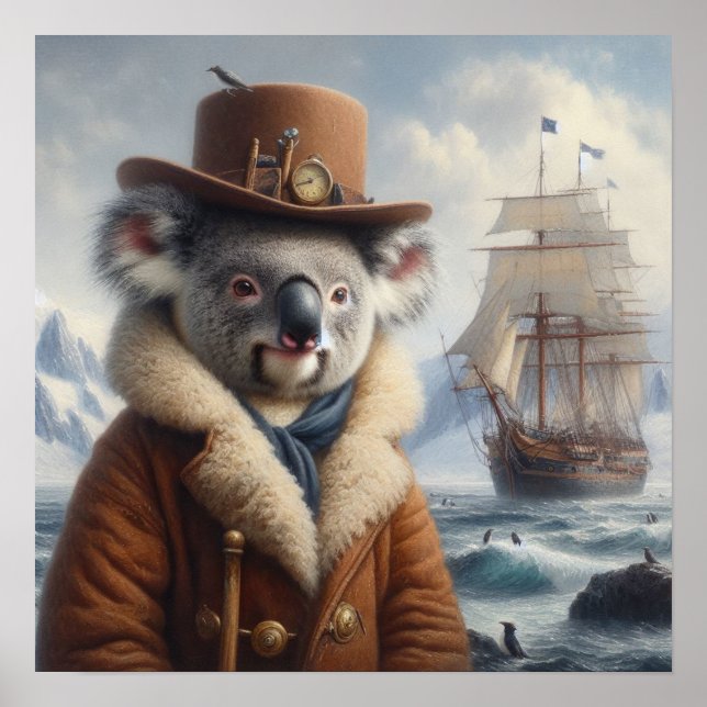Affiche Explorateur arctique de Koala (Devant)