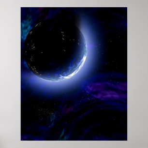 Affiche Exploration de la planète lumineuse