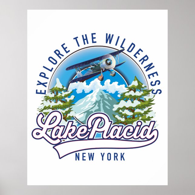 Affiche Explorer la nature, lac placide (Devant)
