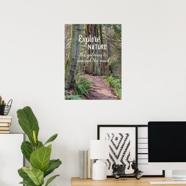 Affiche Explorer la piste forestière de la nature Photogra (Bureau à domicile)
