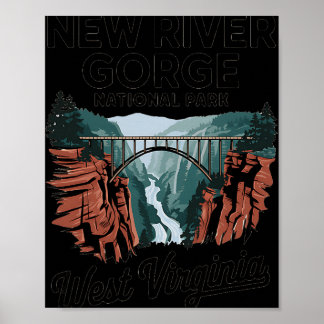 Affiche Explorer le parc national de New River Gorge en Vi