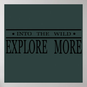 Affiche Explorez davantage la randonnée sauvage