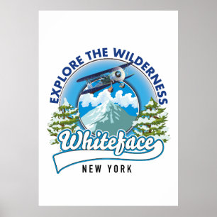Affiche Explorez la nature sauvage, Whiteface New York