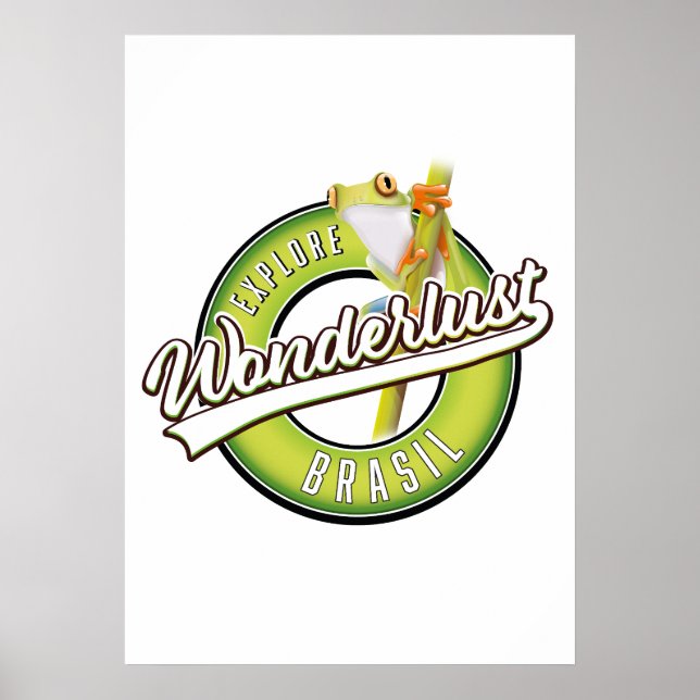Affiche Explorez le Brésil Envie d'ailleurs  aimant pour v (Devant)