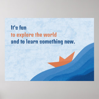 Affiche Explorez le monde
