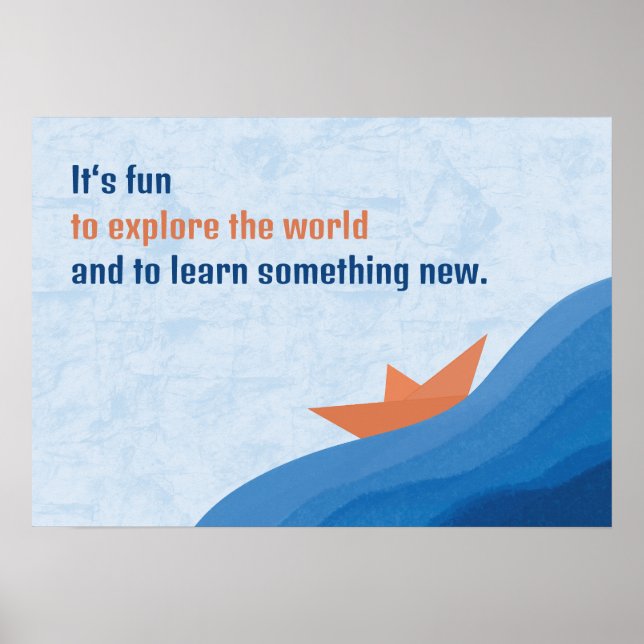 Affiche Explorez le monde (Devant)