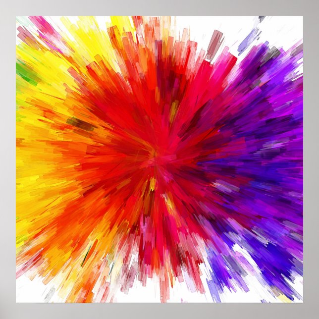 Affiche Explosion de couleur (Devant)